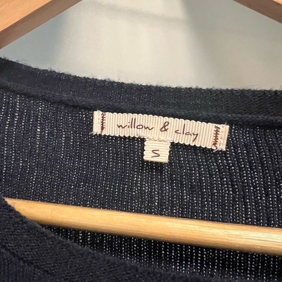 Willow & Clay Navy Flare Sleeve Sweater - Picture 2 of 3